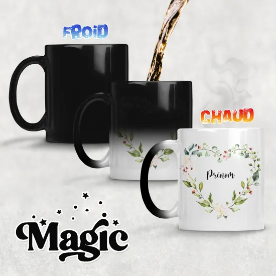 Tasse - Mug Magique - Fleurs