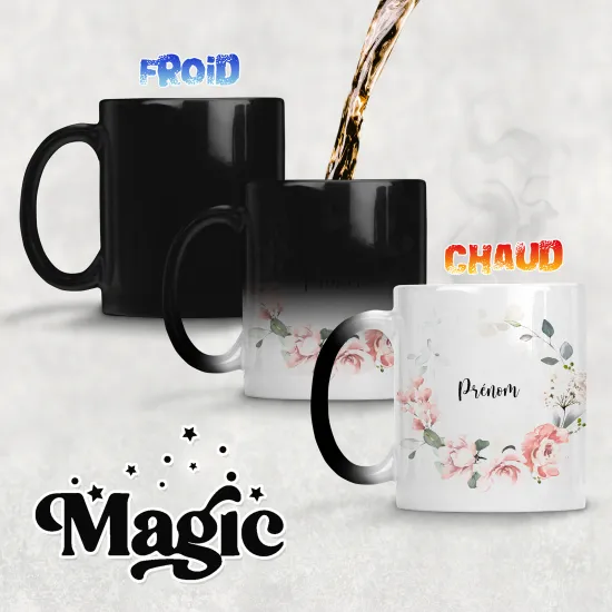 Tasse - Mug Magique - Fleurs