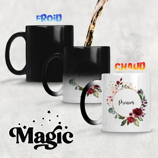 Tasse - Mug Magique - Fleurs