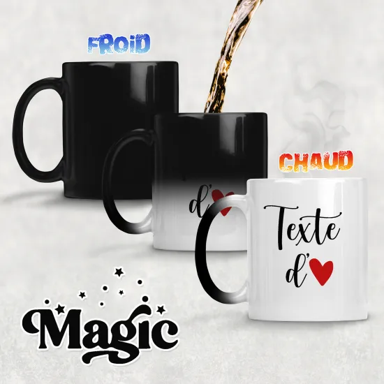 Tasse - Mug Magique - Texte d'amour