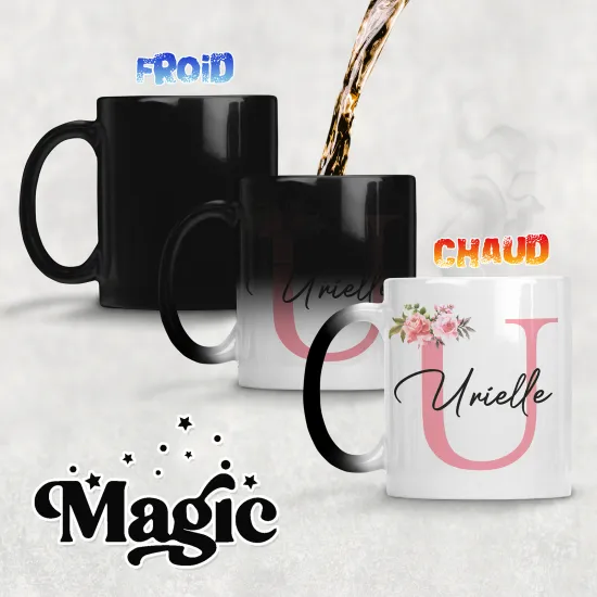 Tasse - Mug Magique Monogramme - Lettre U