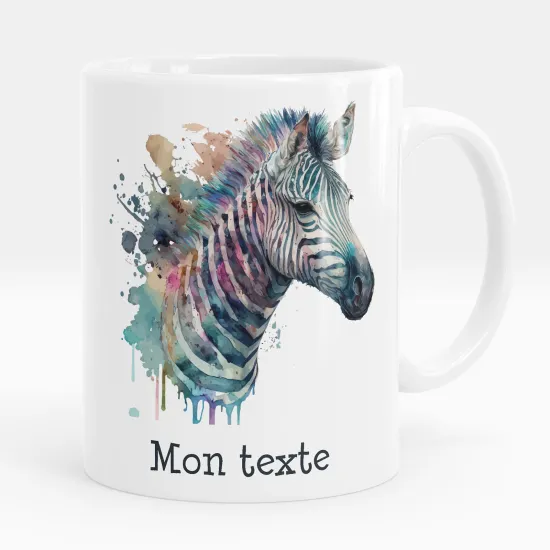 Mug - Tasse personnalisée - Zèbre