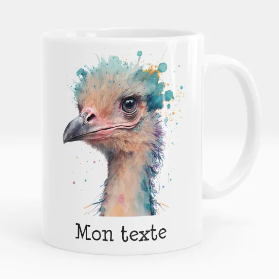 Mug - Tasse personnalisée - Autruche