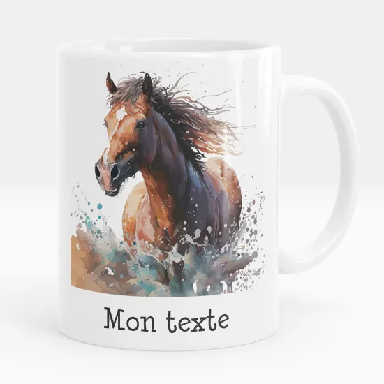 Mug - Tasse personnalisée - Cheval