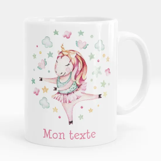 Mug - Tasse personnalisée - Danseuse licorne