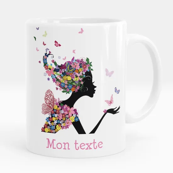 Mug - Tasse personnalisée - Fée papillons