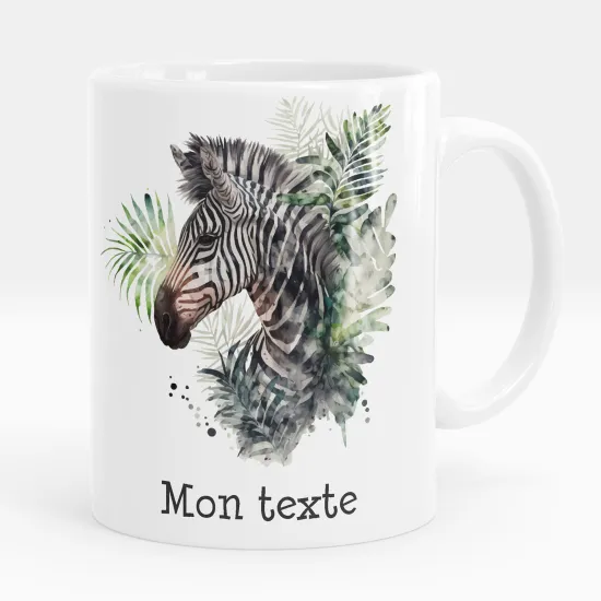 Mug - Tasse personnalisée - Zèbre