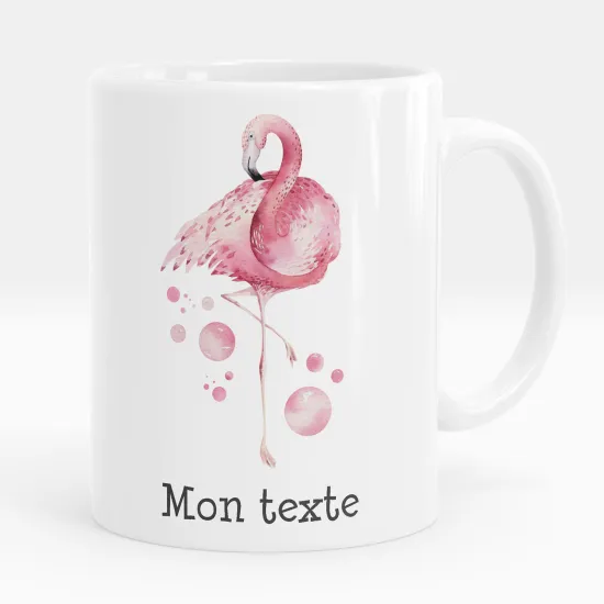 Mug - Tasse personnalisée - Flamant rose