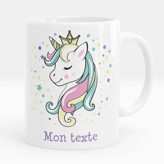 Mug - Tasse personnalisée - Princesse licorne