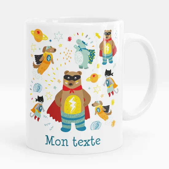 Mug - Tasse personnalisée - Animaux super-héros