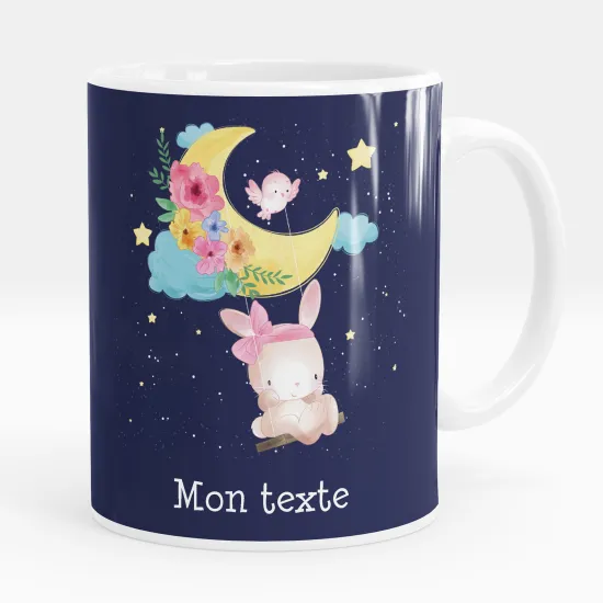 Mug - Tasse personnalisée - Lapin lune