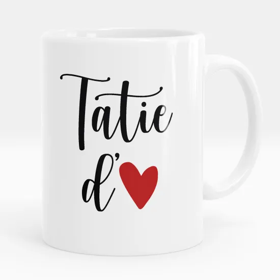 Mug - Tasse personnalisée - Tatie d'amour