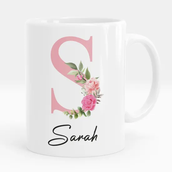 Mug - Tasse personnalisée Monogramme - Lettre S