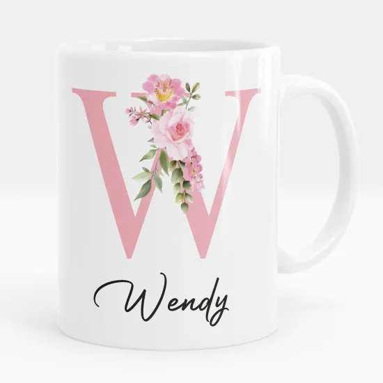 Mug - Tasse personnalisée Monogramme - Lettre W