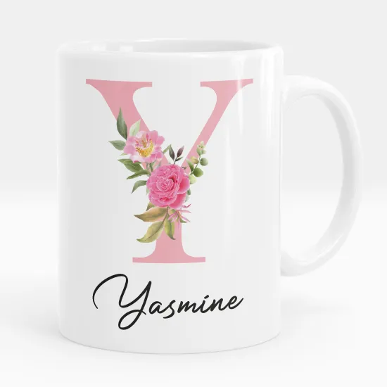 Mug - Tasse personnalisée Monogramme - Lettre Y