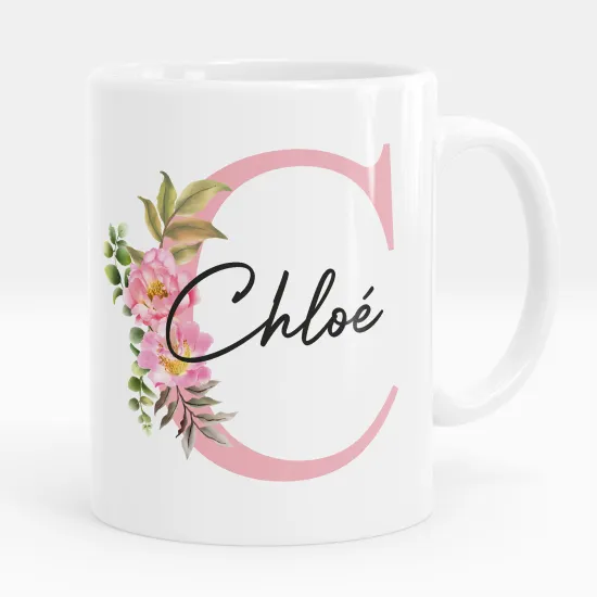 Mug - Tasse personnalisée Monogramme - Lettre C