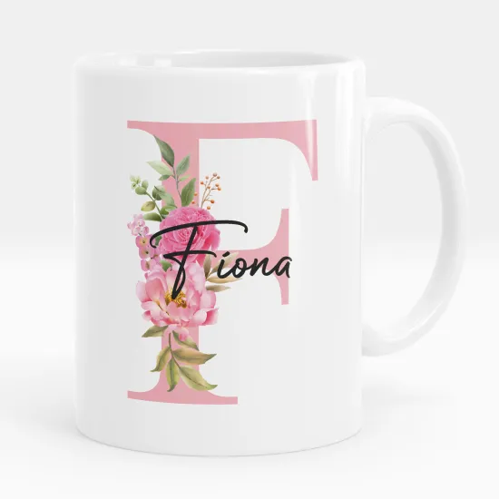 Mug - Tasse personnalisée Monogramme - Lettre F