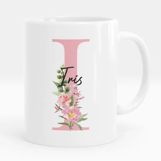 Mug - Tasse personnalisée Monogramme - Lettre I