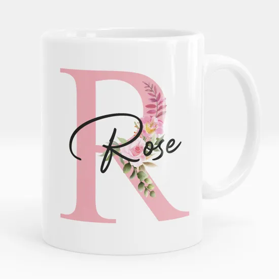 Mug - Tasse personnalisée Monogramme - Lettre R