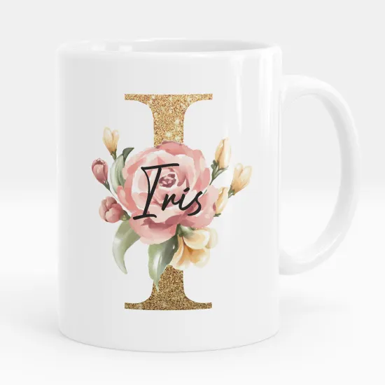 Mug - Tasse personnalisée Monogramme - Lettre I