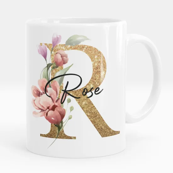 Mug - Tasse personnalisée Monogramme - Lettre R