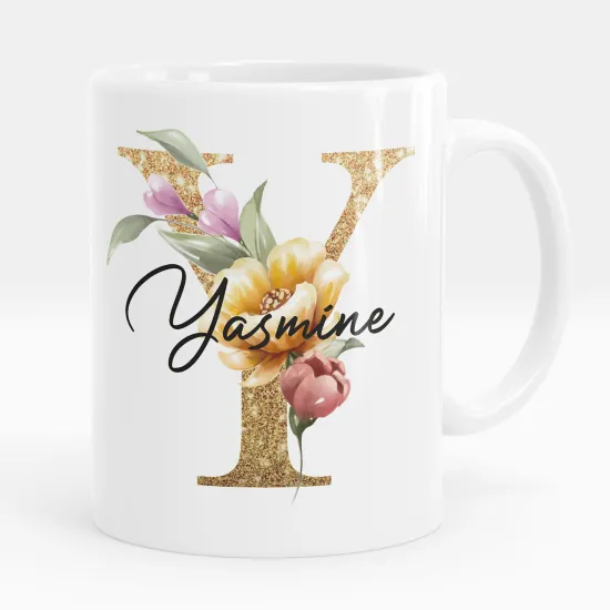 Mug - Tasse personnalisée Monogramme - Lettre Y