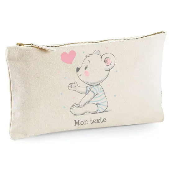 Trousse - Ourson coeur