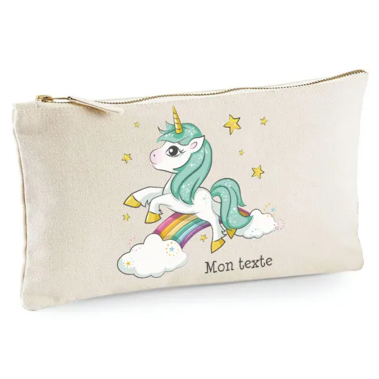 Trousse - Licorne arc-en-ciel