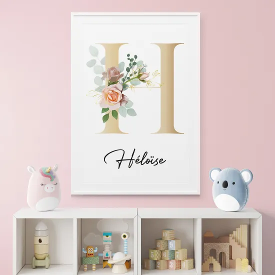 Affiche / Poster Monogramme - Lettre H