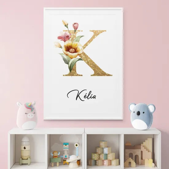 Affiche / Poster Monogramme - Lettre K