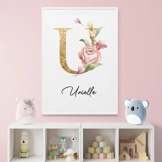 Affiche / Poster Monogramme - Lettre U