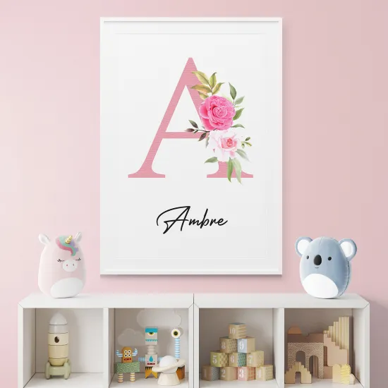 Affiche / Poster Monogramme - Lettre A