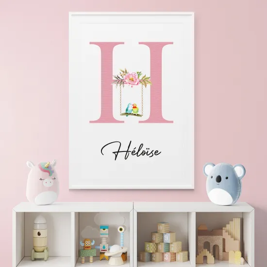 Affiche / Poster Monogramme - Lettre H