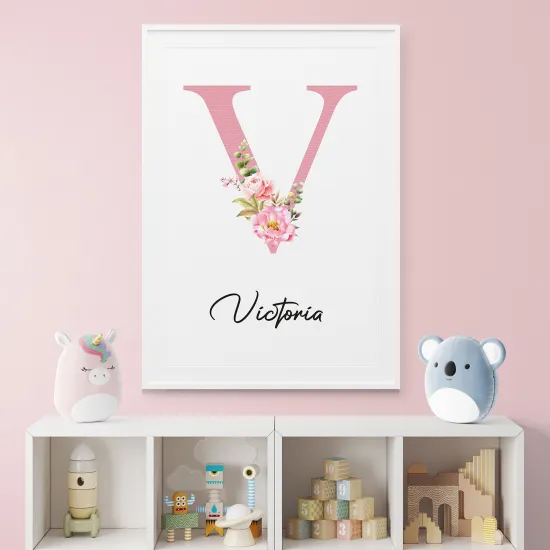 Affiche / Poster Monogramme - Lettre V