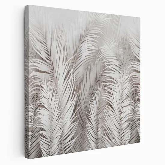 Tableau toile Carré - Plumes