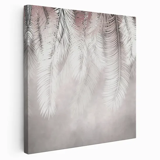 Tableau toile Carré - Plumes