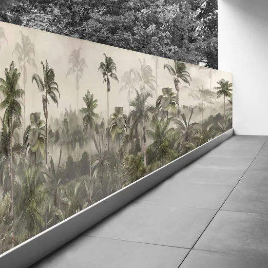 Brise vue Trompe l'œil - 80x340 cm - Forêt tropicale