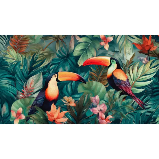 Papier peint panoramique - Toucans