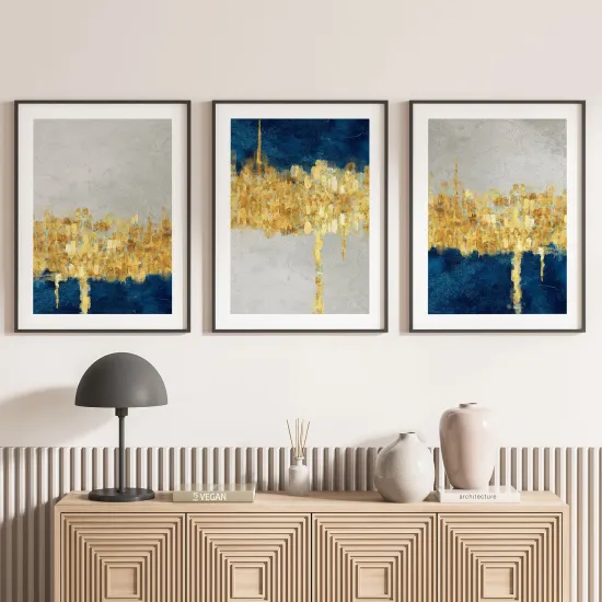 Lot de 3 Affiches / Posters Triptyque - Design