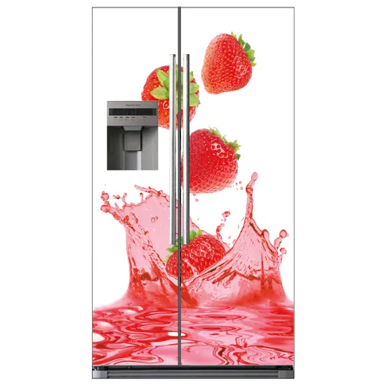 Stickers Frigo Américain - Fraise