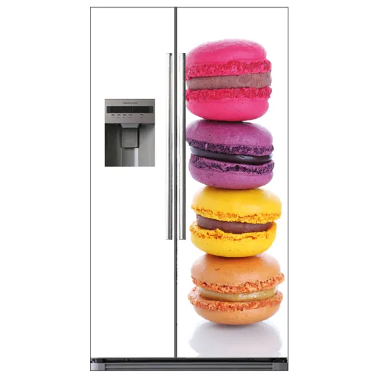 Stickers Frigo Américain - Macarons