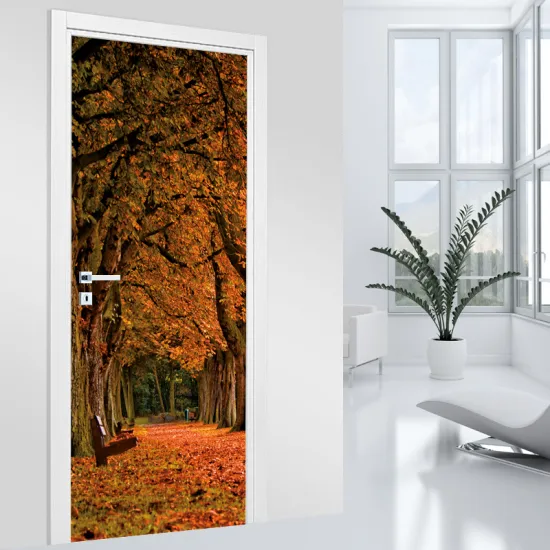 Stickers pour porte - Automne