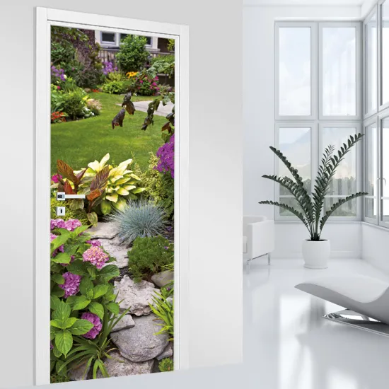 Stickers pour porte - Jardin