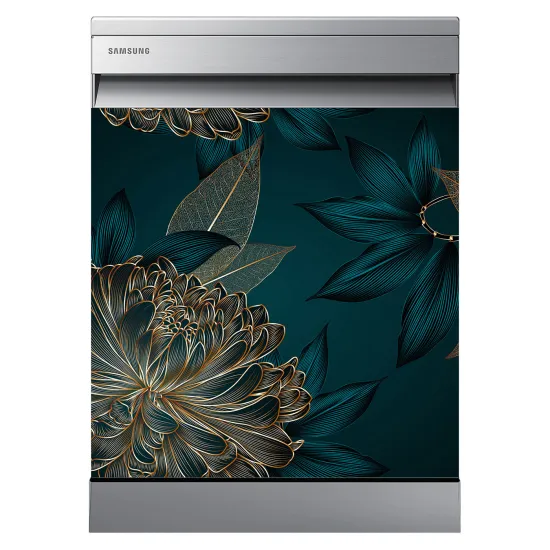 Stickers Lave vaisselle - Fleurs tropicales