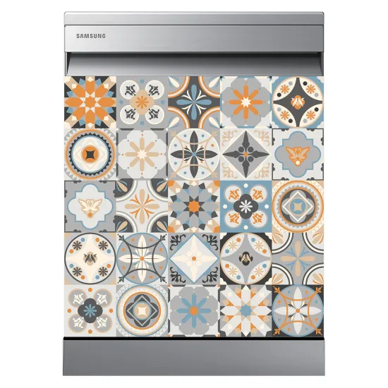 Stickers Lave vaisselle - Carreaux de ciment