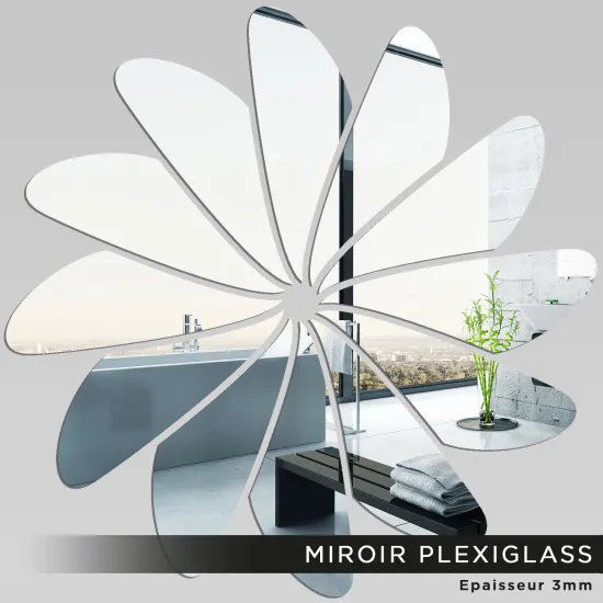 Miroir Plexiglass - Fleur