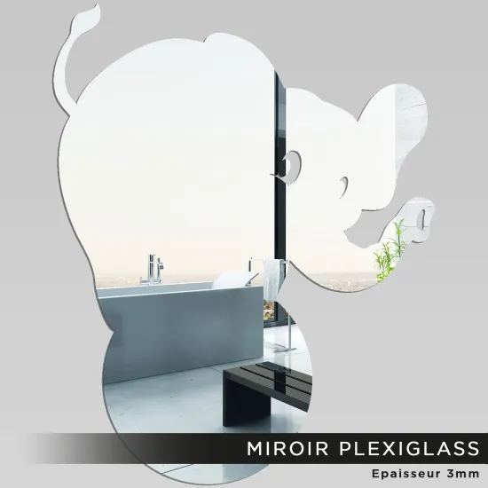 Miroir Plexiglass - Éléphant