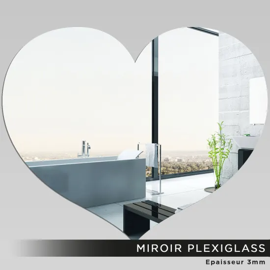 Miroir Plexiglass - Coeur