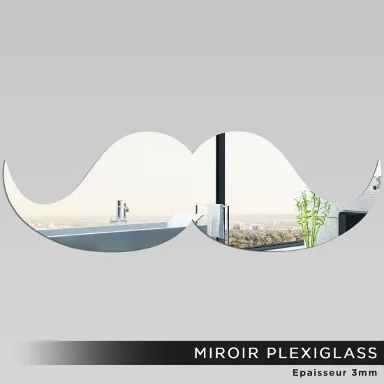 Miroir Plexiglass - Moustache