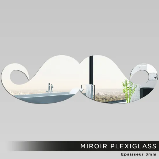 Miroir Plexiglass - Moustache